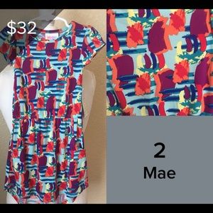 Lularoe Mae Dress with pockets size 2
